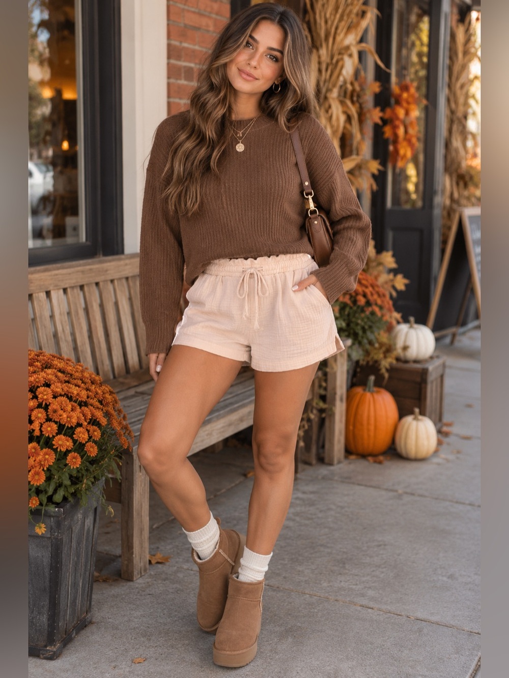 NWT Universal Thread Cream Gauze Pull-On Shorts Size Large